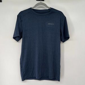 Alblanc AthleticT-Shirt Men's Sz Large Navy Blue Crew Neck Short Sleeve AB7108